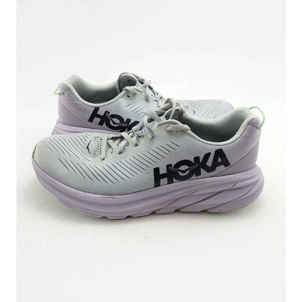 Womens Hoka One One Rincon 3 Green Purple Running Shoes 1119396 PAOH Size 10